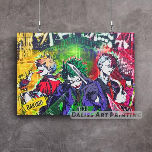 Canvas Anime boku my hero academia Pictures Home Decoration Paintings Poster HD Prints Wall Art Modular Living Room Framed