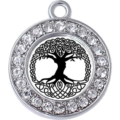 Classic Religious Eternal Knot Life Tree Symbol Sticker charm FIT DIY Irish Witchcraft Faith Jewelry Necklace Bracelet