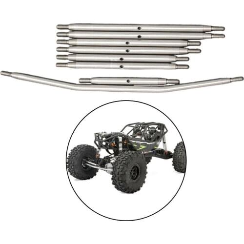 Stainless Steel Steering Link Pull Rod Kit for 1/10 Axial RBX10 Ryft RC Car DIY Upgrade Replacement Accessories