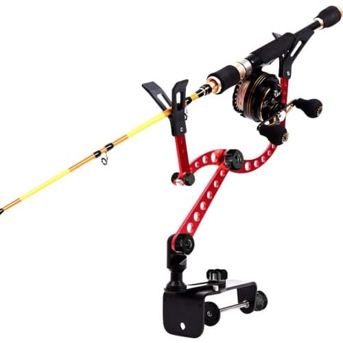 Aluminium Alloy Raft Fishing Sea Fishing Rod Bracket Boat Fishing Pole Clamp Clip Stander Holder Fishing Tackle Tool