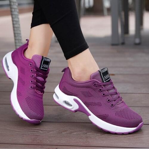 Ladies Trainers Casual Mesh Sneakers Pink Women Flat Shoes Lightweight Soft Sneakers Breathable Footwear Basket Shoes Plus Size