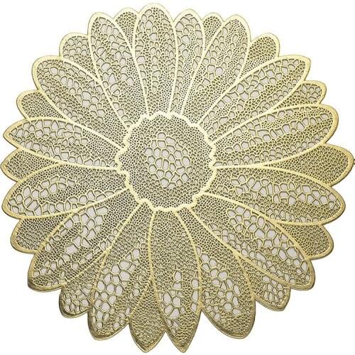 Round Hollow Table Mat Placemat Table Decoration, Suitable for Holiday Wedding Decoration