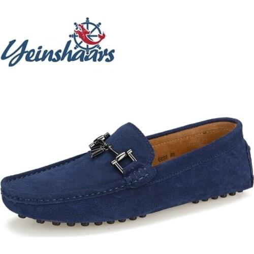 Summer Autumn Mens Loafers Male Comfortable Flat Soft Casual Shoes Men Light Slip-On Soft Leather Suede Driving Shoes Moccasins