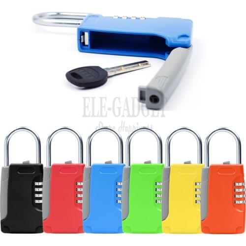 New Mini Key Safe Box Hidden Organizer 4-Digital Password Lock House Villa Car Caravan Spare Keys Storage Box Drop Shipping