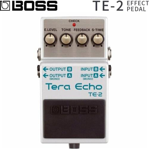 BOSS TE-2 Tera Echo Type Reverb Guitar Effect Compact Pedal MIni device for Electric Guitar