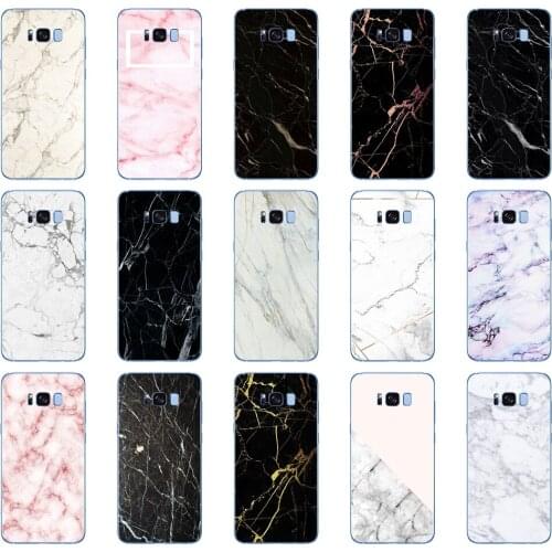 44DD marble stone Soft Silicone Cover Case for Samsung Galaxy S6 S7 edge S8 S9 S10 plus A70 A50 case