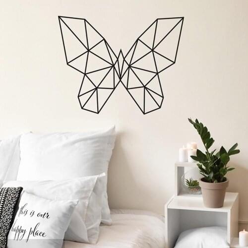 Wall Sticker Geometric Lines Butterfly Design Waterproof Window film Living Room Decal Wall Decor Paper Home Decorative stickers