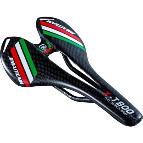 2018 new JIMAITEAM MTB full carbon saddle road bike saddle mountain bike front seat Sela Xilin cushions tinplate 3k carbon three