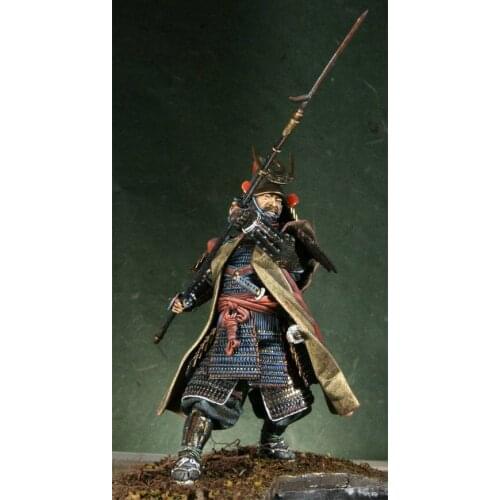 New Unassembled 1/18 90mm japan General Kato Kiyomasa 90mm figure Resin Kit DIY Toys Unpainted kits