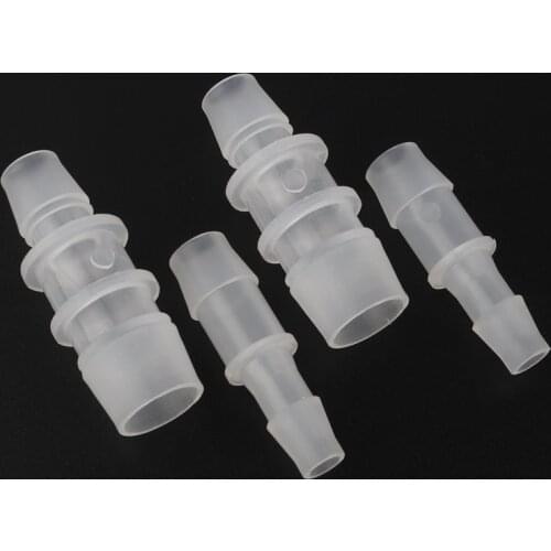 Wholesale 100pcs 15.8-25mm PP Straight Reducer Water Pipe Connectors Drip Irrigation Aquarium Tank Air Pump Aerator Hose Joints
