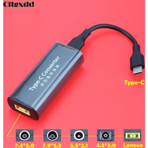 Laptop Power Jack Connector for Lenovo Hp Asus DC 7.4*5.0 7.9*5.5 5.5*2.1mm Female to USB Type C Male Adapter Charger Converter