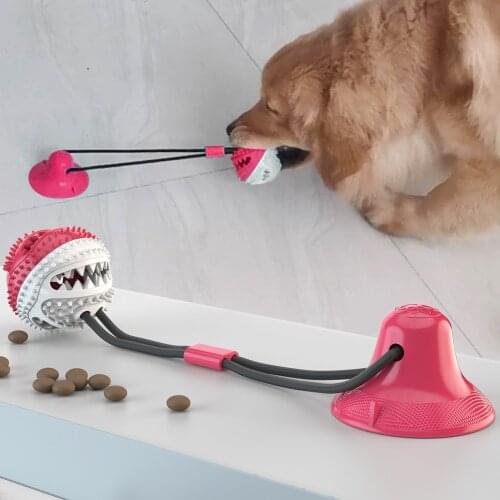 Rubber Puppy Chew Toy Kong Dog Toys Large Dog Toy Suction Cup Kong For Dog Accessories Toothbrush