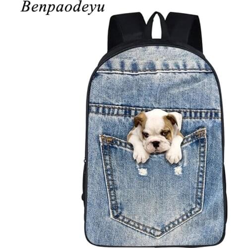 Fashion school bags for girls boys animal cute cat 3d print image children backpack brand designer students backpacks bookbags