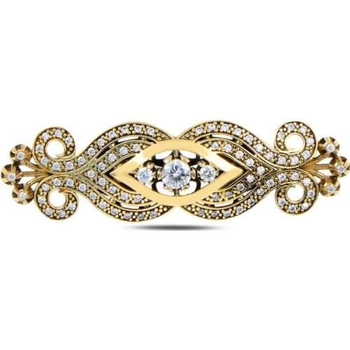 Silver 925 Sterling Zircon Cubic Zirconia Authentic Brooch