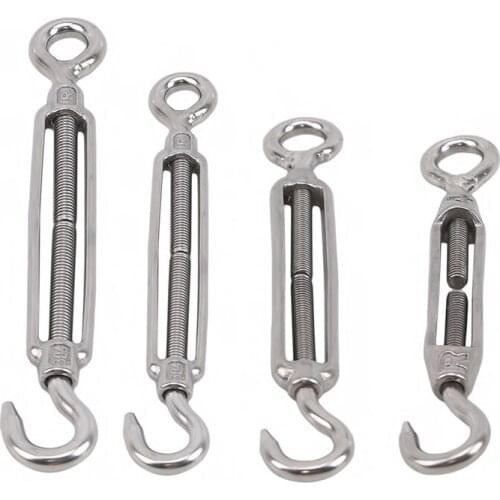 High Quality 304 Stainless Steel Flower Basket Bolt M4 M5 M6 M8 Rotating Chain Steel Wire Rope Tensioner