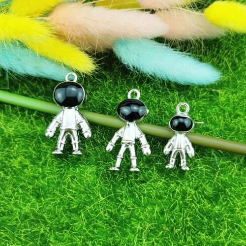 Diy Jewelry Accessories Alloy Three-dimensional Astronaut Astronaut Trend Pendant Pendant Handmade Material