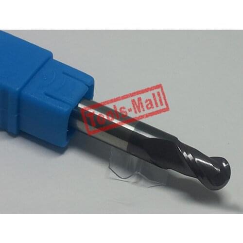 1pc radius=3mm 2 Flutes hrc60 R3*12*D6*75 solid carbide Ball nose End Mill CNC router bits tools Milling cutter