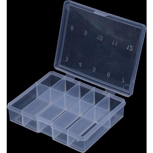 10 Compartments Plastic Fish Lure Spoon Hook Bait Tackle Box Fishhook Box Fishing Lure Compartments Storage Case Box
