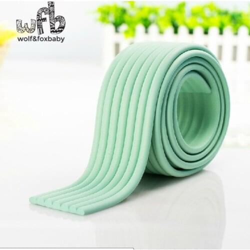 2m/pack Baby bumper strip Baby Safety Corner protector Table Edge Corner Cushion Strip with 3M Sticker2014 Free Shipping