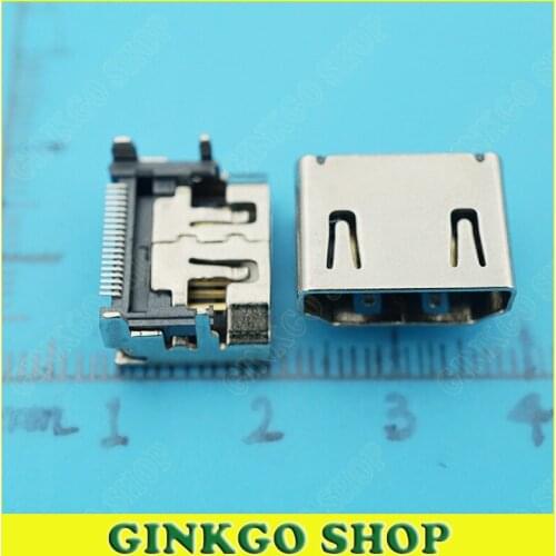 20pcs/lot HDMI-compatible SMT DIP 19pin Jack Connector High Spreed HDMI-compatible Sockect