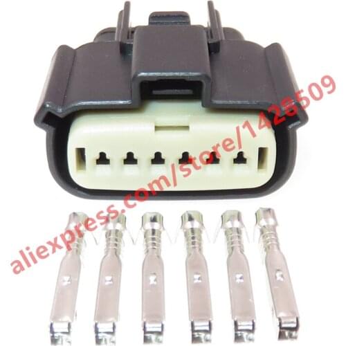 5 Sets 6 Pin Car Female Plug Automobile Tail Light High Voltage Cable Hardness Connector 33471-0601