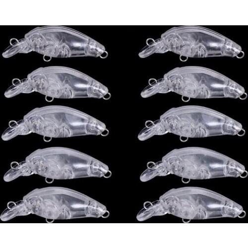 50pcs blank nude baits vib crank pencil Minnow bait Unpainted Lure Bodies Fishing bait