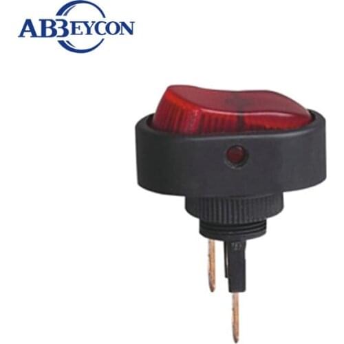 AS33 lowest price 12V blue yellow led red automatic light IBA-20D-3A switch for car 12mm auto switch