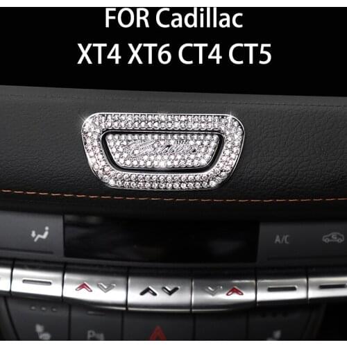 Car Navigation Multimedia Buttons Cover Diamond Stickers for 2018-2021 Cadillac XT4 CT5 CT4Interior Decoration Paste Accessories
