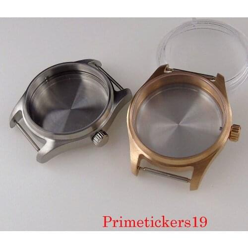 Cusn8 39mm Stainless Steel Watch Case Sapphire Crystal Fit NH35 NH35A Automatic Movement Solid Back 200M Waterproof