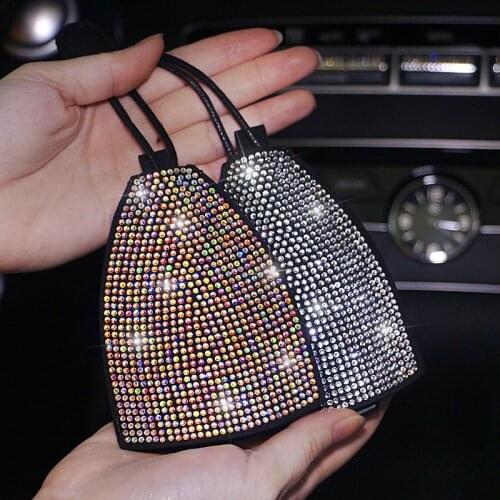 Crystal Colorful Rhinestone Key Case Bling Diamond Key Wallet Key Cover Diamond Key Holder Universal Size For Women Girls