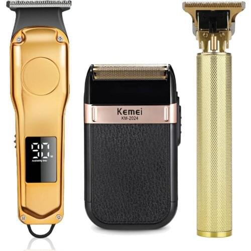Hair Clipper Electric Hair Trimmer Cordless Shaver Trimmer USB Rechargeable 0mm Men Barber Hair Cutting Machine for Men