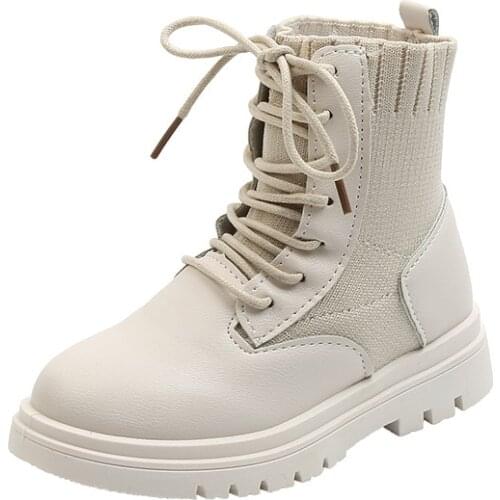 Fashion Sock Knitting Baby Girls Winter Shoes For Children Boots 2021 Kids Ankle Boots Autumn Toddler Boots 3 4 5 6 7 8 9 10 12