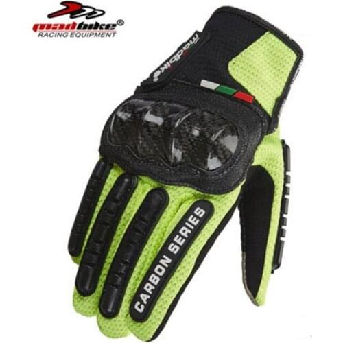 2018 New Carbon fiber Touch screen motorcycle gloves summer breathable Off-road motorbike glove Racing knight gloves