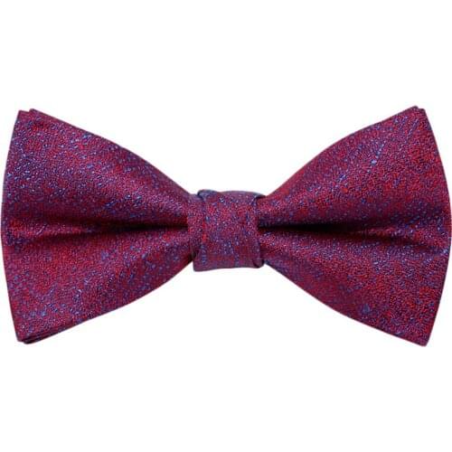 2021 New High Quality Rose Red Mens Bowtie Two Layer Groom Wedding Butterfly Bow Tie Geat For Party Gift Box