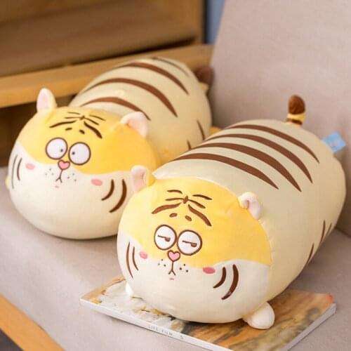 1pc Soft Stuffed Tiger Plush Toys Pillow Cartoon Animals Kawaii Doll Down Cotton Toys For Children Christmas Present