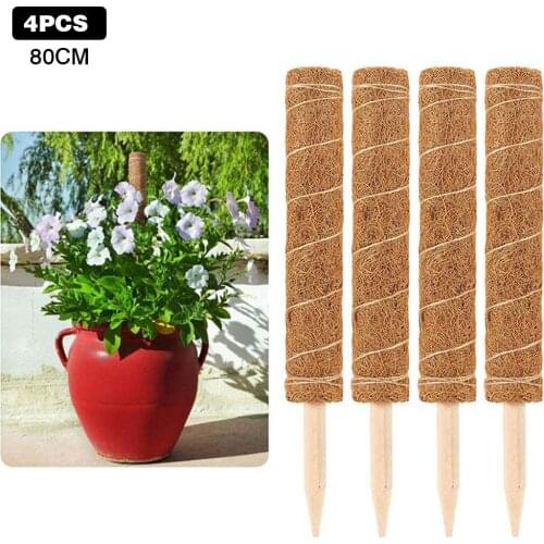 Home Support Coir Totem Pole Climbing Plants Stick Office Extension Coconut Fiber Creeper Trelli Frame Maintain Moisture Balcony