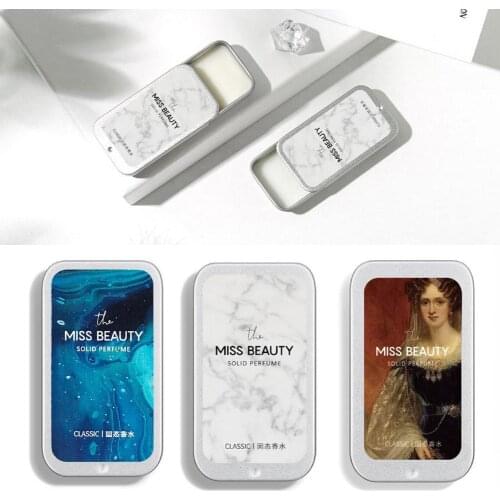 Perfum Balm For Women And Men Long Lasting Fragrances Deodorant Box Carry Romantic Fragrance Iron Easy Fresh To G2J7