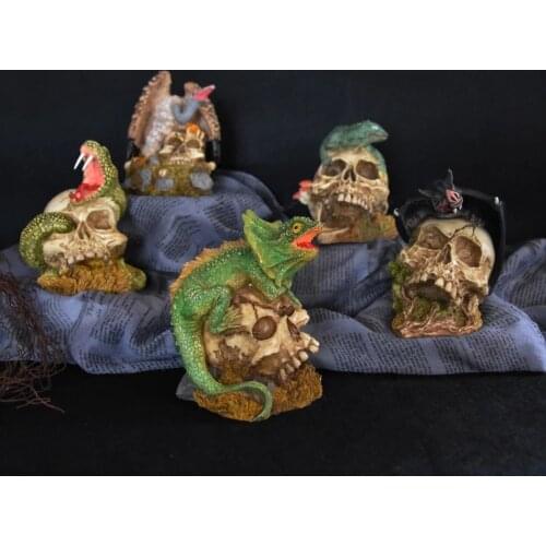 MRZOOT Resin Craft Statues For Decoration Skull Animal Skull Fashion Home Decor Creative Statue Personalized Ornaments