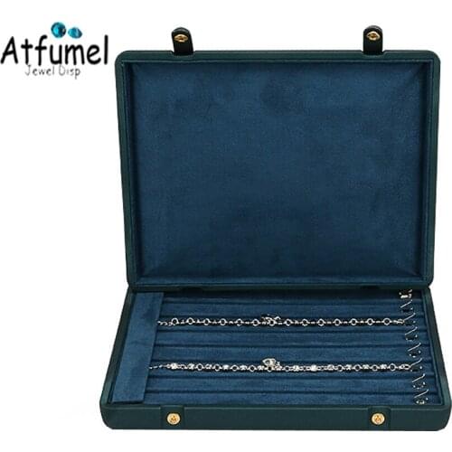 New Earring Jewelry Storage Travel Box Fashion PU Bracelet Necklace Ring Jewellery Display Organizer Showcase Earring Holder