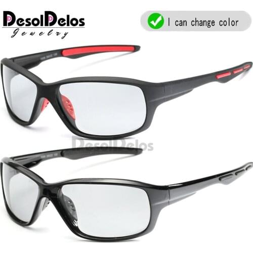 2022 Hot Photochromic Polarized Sunglasses Men Classic Pilot Metal Frame Sun Glasses Women Chameleon Day Night Driving Sunglass