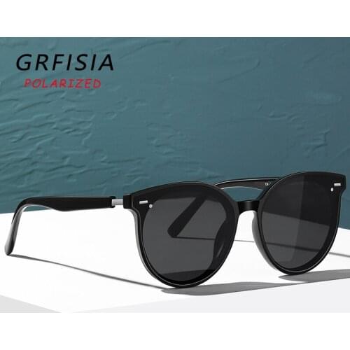 GRFISIA Fashion Women Polarized Sunglasses 2021 New Round High Quality Outdoor Travel UV Sun Glasses Lightweight Frame Goggles