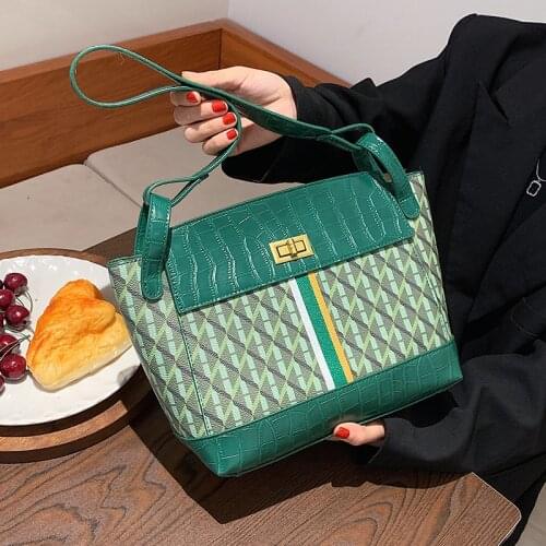 Brand Design Large Capacity Panelled PU Leather High Quality Shoulder Bag for Women Trend Handbags and Purse Female Luxury Tote