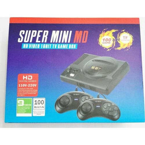 16BIT HD MEGA DRIVE super mini md game console HDMI HD video 16bit TV games built in 100 games Free SD card