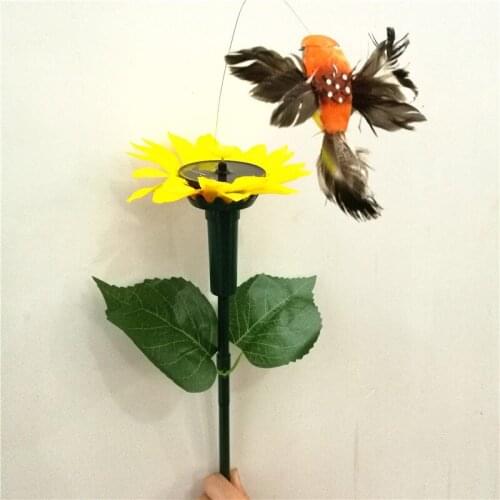 Solar Powered Dancing Fluttering Butterflies Flying Hummingbird Garden Plants Flowers Stake Yard Lawn Decor GQ