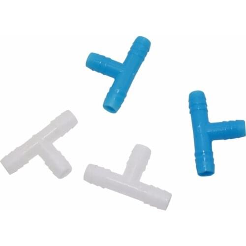 50 pcs 8mm barbed Tee connector irrigation systems parts for 8 mm hose of garden watering system gree house