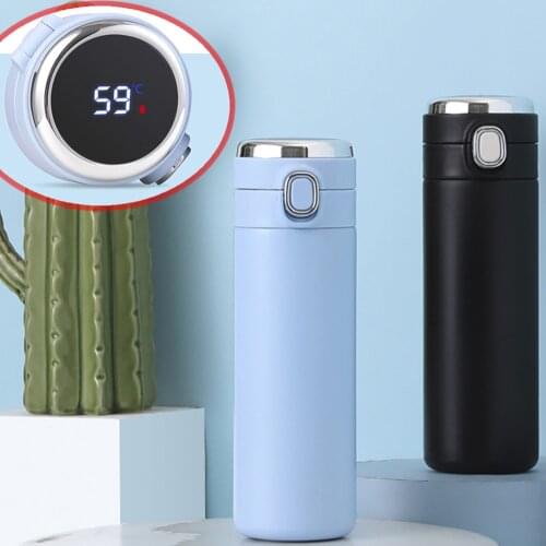 320/420ml Smart Thermos Temperature Display Bounce Vacuum Flask Thermal Mug Coffee Tea Thermo Bottle Christmas Gift Water Bottle