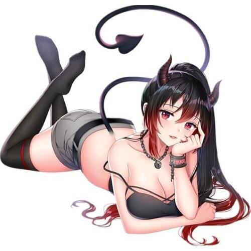 Dawasaru Ivory Devil Decal Anime Sex Girl CAR Sticker Vinyl Laptop Truck Motorcycles Auto Accessories Decoration,15cm