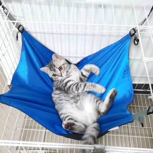 Waterproof Washable Cat Hammock Hanging Pet Cat Sleeping Bed Mat Kitten Cat Cage Bed Comfortable Soft Hammock Pet Cat Beds