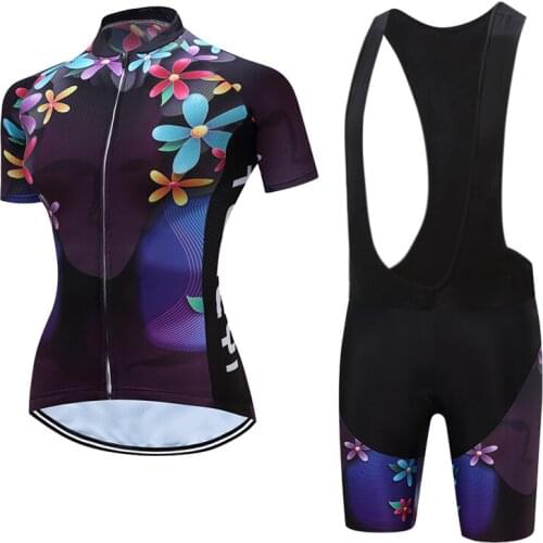 Women Cycling Clothes 2021 Summer Short Sleeve Road Bike Jersey Set Female Bicycle Clothing MTB Shirts Ladies Mallot Suit Wear