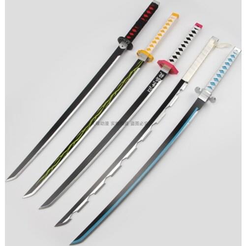 1:1 Original Edition Devils Blade Wooden Knife Sword Weapon Demon Slayer Kisatsutai Cosplay Samurai Sword Ninja Katana Prop